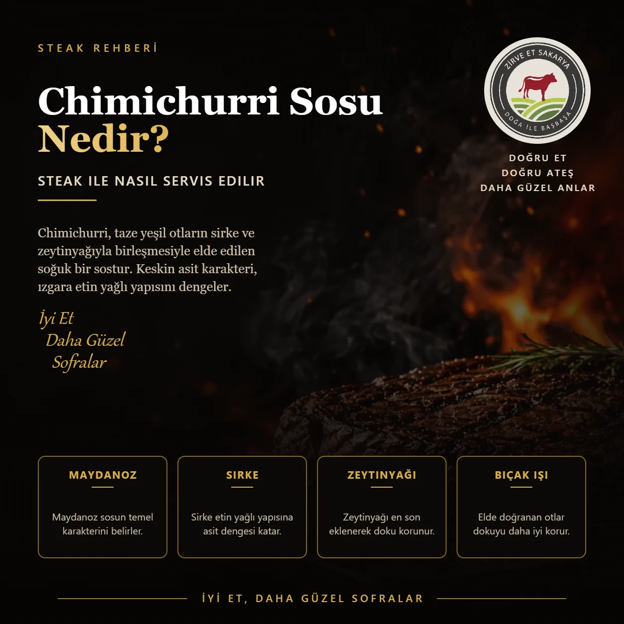 Chimichurri Sosu Nedir? Steak ile Nasıl Servis Edilir?